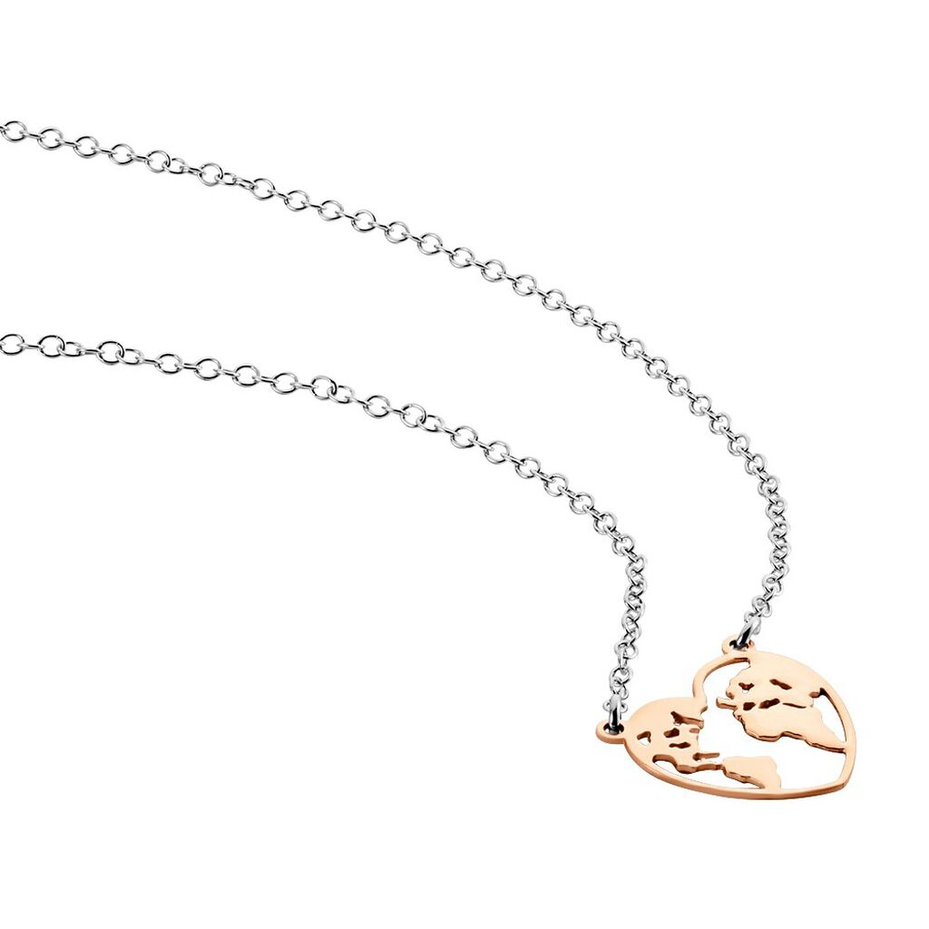 Collana Silver Collection Argento Bicolore Bianco / Rosa - Collane Donna | Stroili