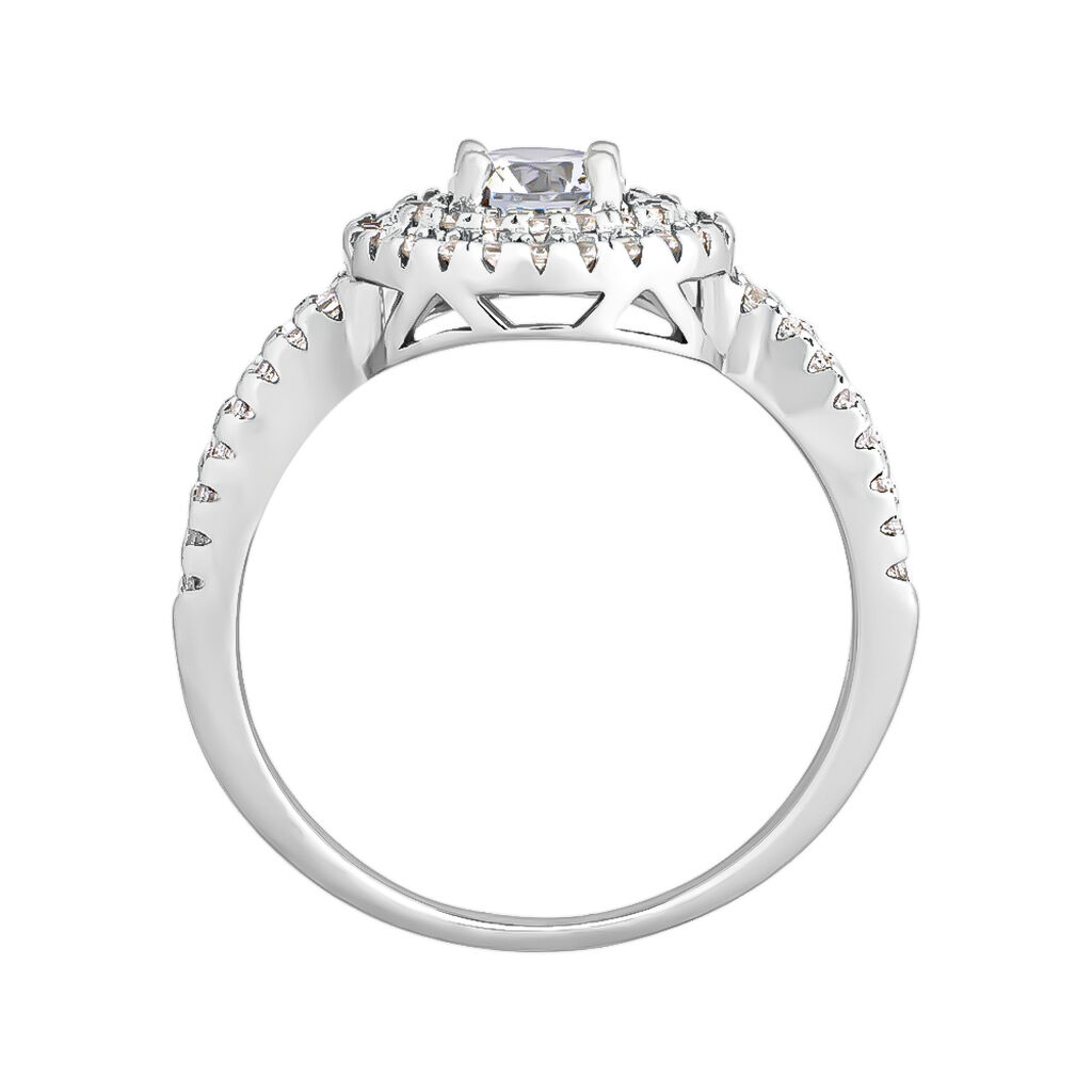 Anello Solitario Silver Elegance Argento Rodiato Cubic Zirconia - Anelli con Pietre Donna | Stroili