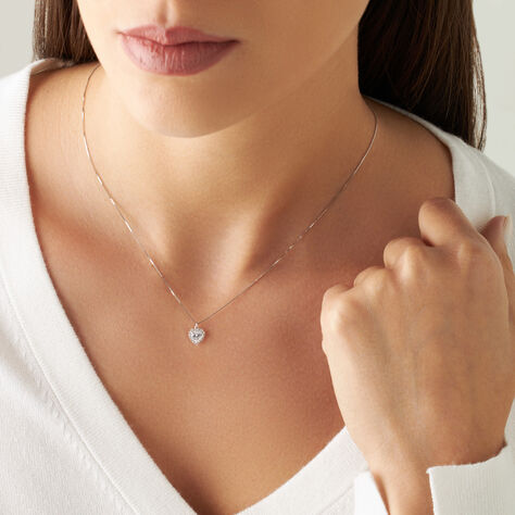 Collana Punto Luce Claire Oro Bianco Cubic Zirconia - Collane Punto Luce Donna | Stroili