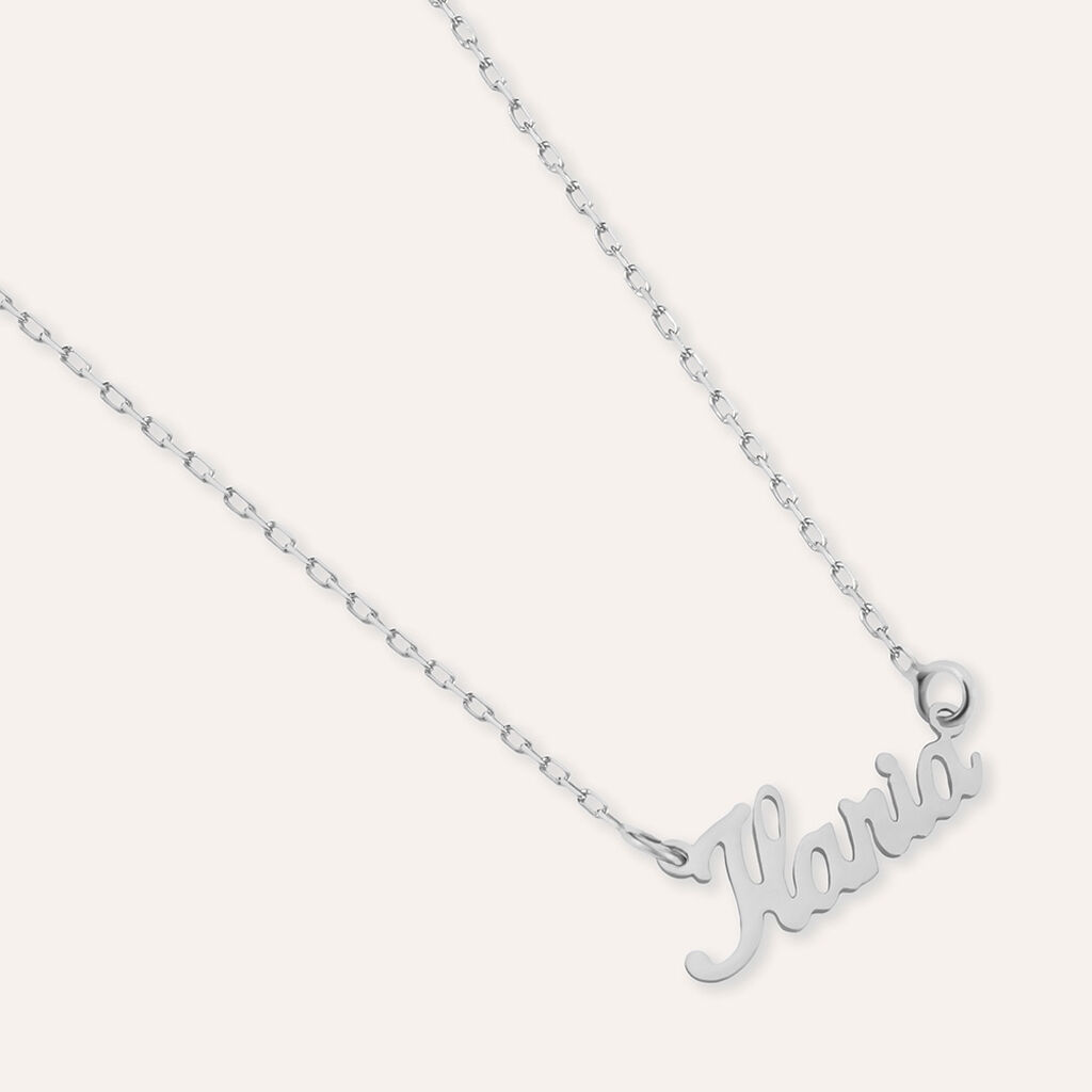 Collana Ilaria Gold Names Oro Bianco
