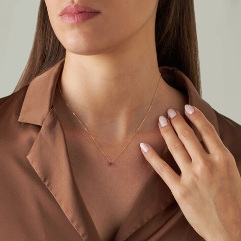 Collana Punto Luce Charlotte Oro Giallo Rubino - Collane Punto Luce Donna | Stroili