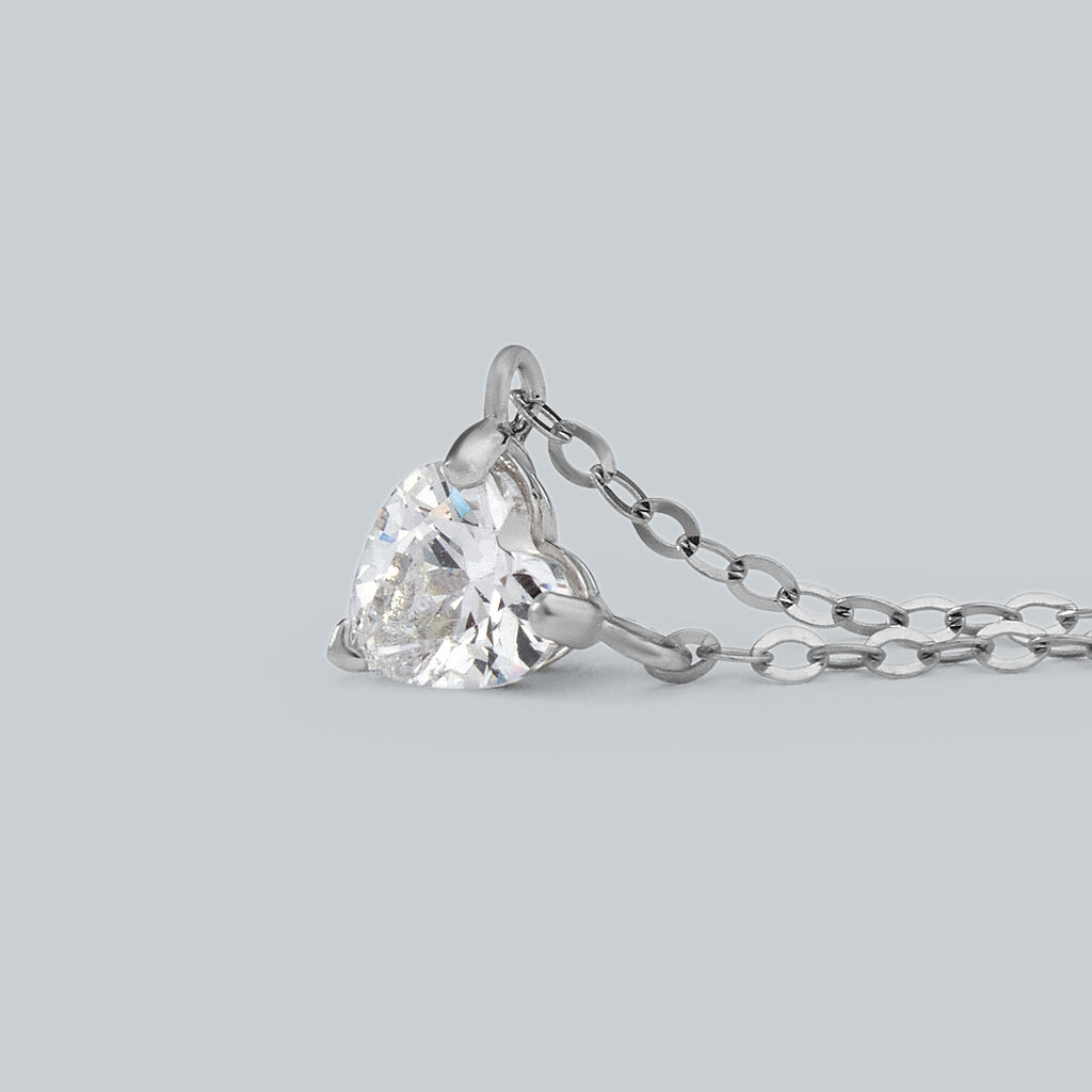 Collana Punto Luce Claire Oro Bianco Cubic Zirconia - Collane Punto Luce Donna | Stroili