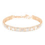 Bracciale Tennis Romantic Shine Metallo Rosa Cristallo