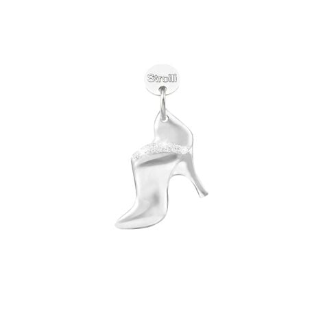 Charm in argento rodiato e glitter - Charms Donna | Stroili