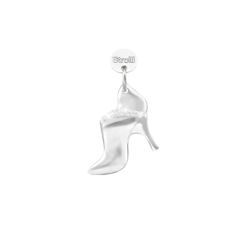 Charm in argento rodiato e glitter - Charms Donna | Stroili