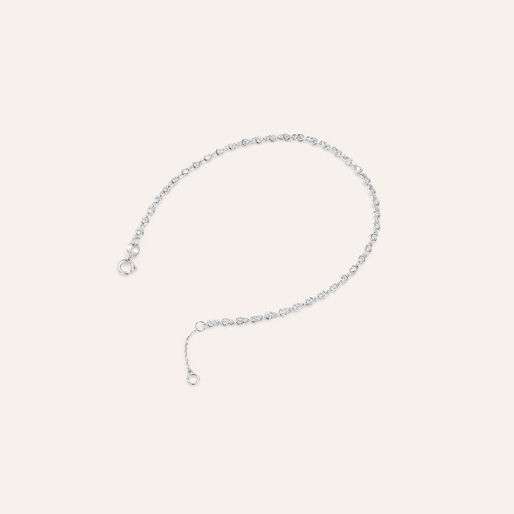 Bracciale Tennis Claire Oro Bianco Cubic Zirconia