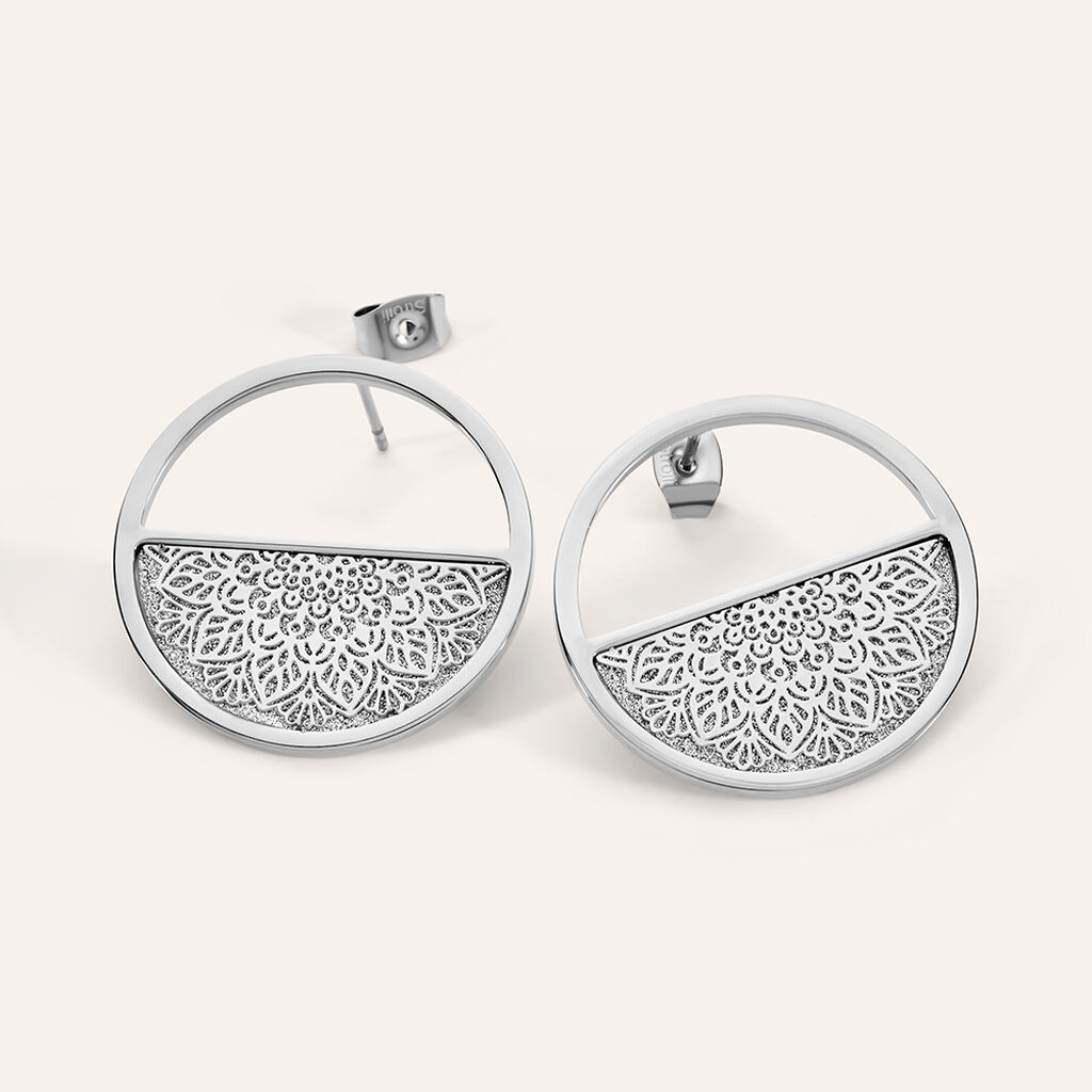 Orecchini Lobo Aura Acciaio