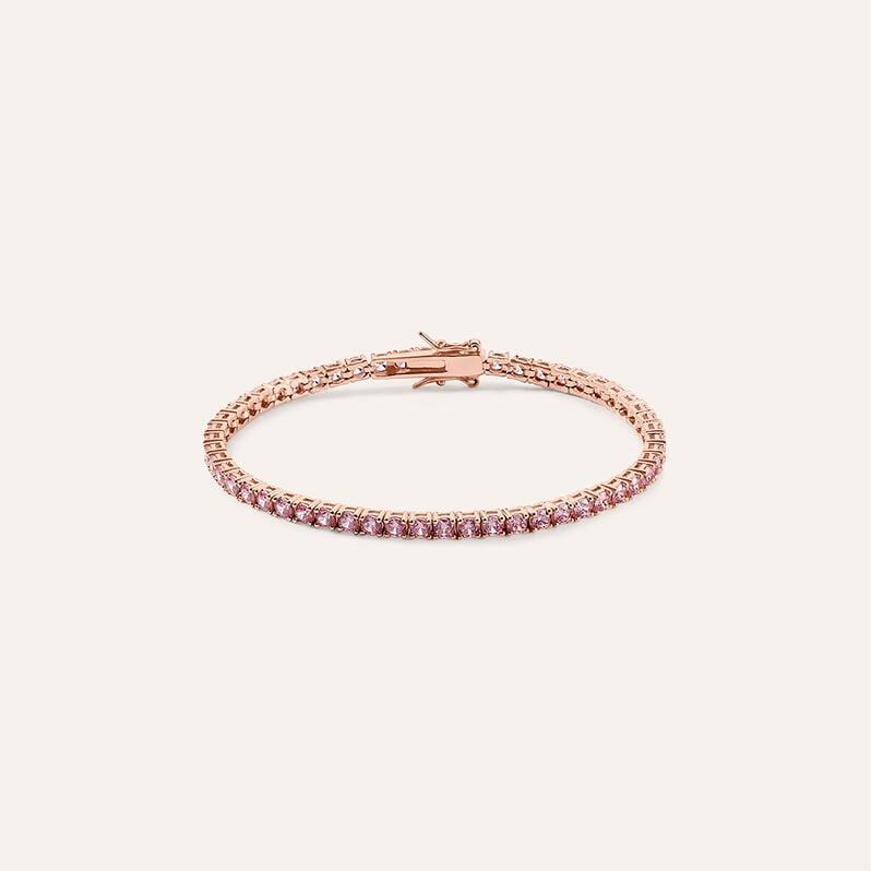 Bracciale Silver Rainbow Argento Rosato Cubic Zirconia - Bracciali Amicizia Donna | Stroili
