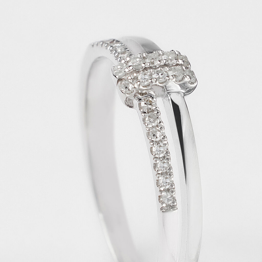 Anello Fantasia Sophia Oro Bianco Diamante - Anelli con Pietre Donna | Stroili