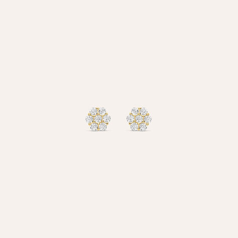 Orecchini Lobo Bon Ton Oro Giallo Cubic Zirconia - Orecchini a Lobo Donna | Stroili