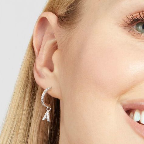 Mono Orecchino A Cerchio Silver Moments Argento Rodiato Cubic Zirconia - Mono Orecchino Donna | Stroili