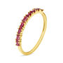 Anello Riviere Charlotte Oro Giallo Rubino