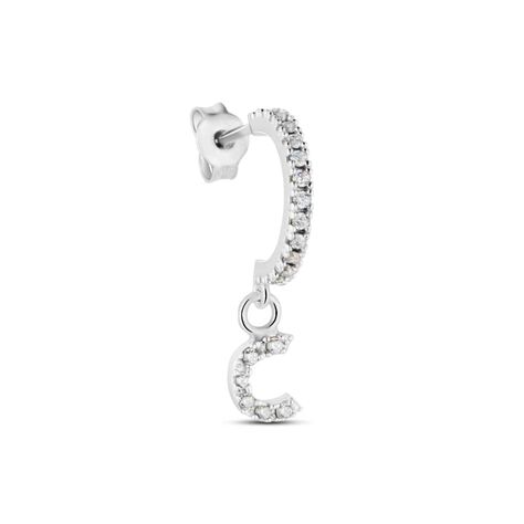 Mono Orecchino A Cerchio Silver Moments Argento Rodiato Cubic Zirconia - Mono Orecchino Donna | Stroili