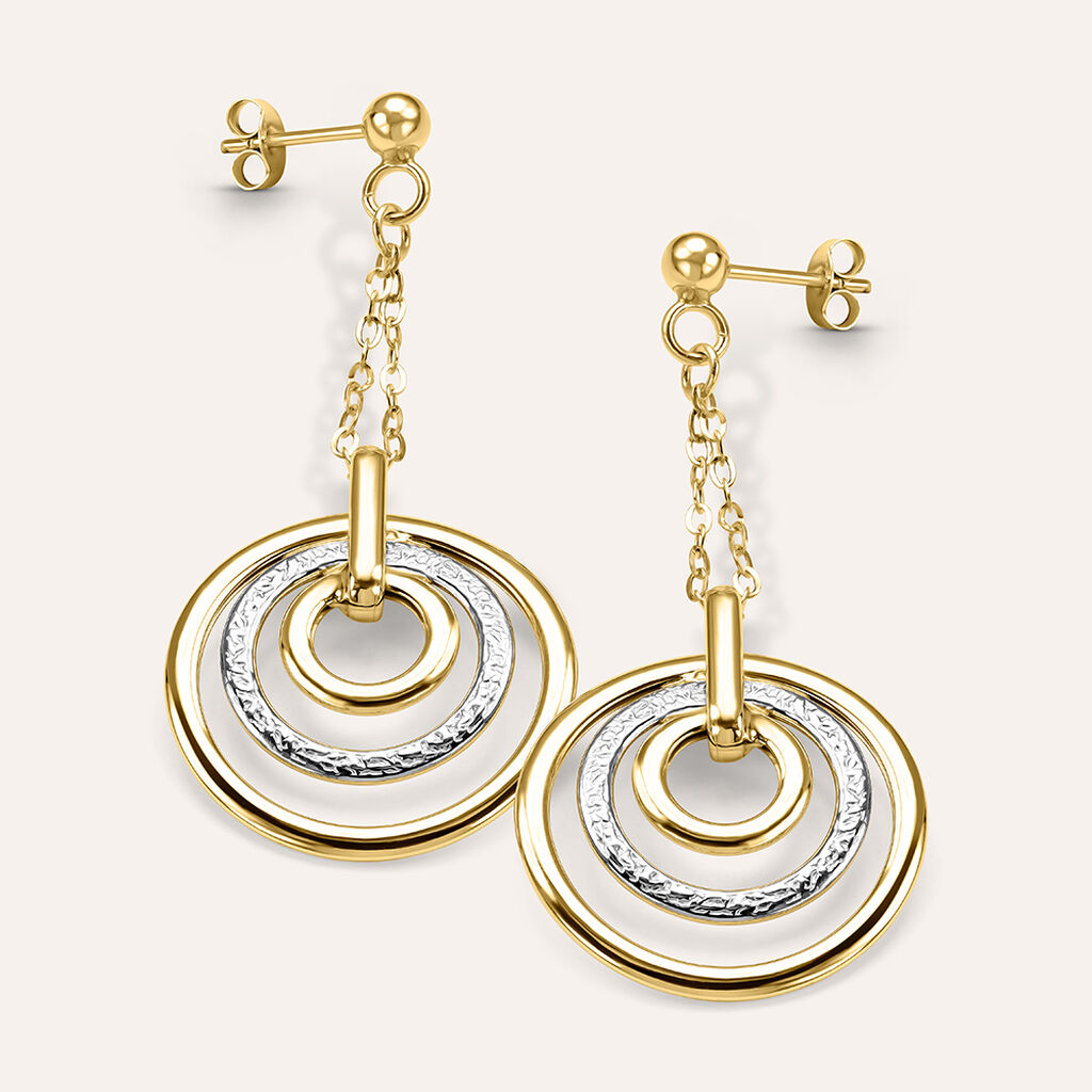 Orecchini Pendenti Isabelle Oro Bicolore