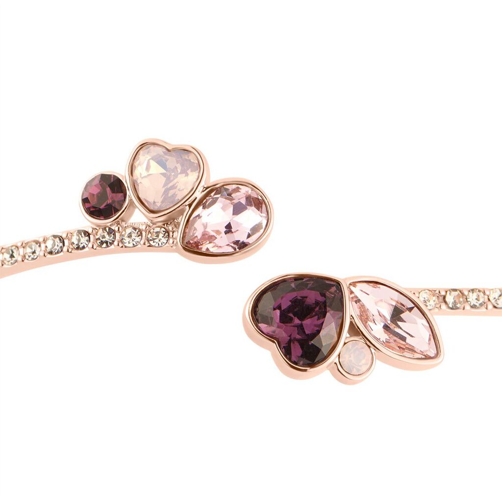 Bangle Violet Ottone Rosa Cristallo - Bracciali Rigidi Donna | Stroili
