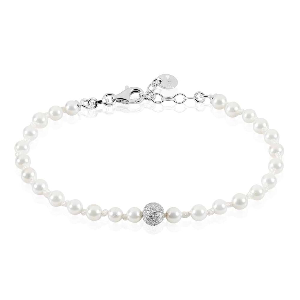 Bracciale Silver Pearls Argento Rodiato Perla sintentica