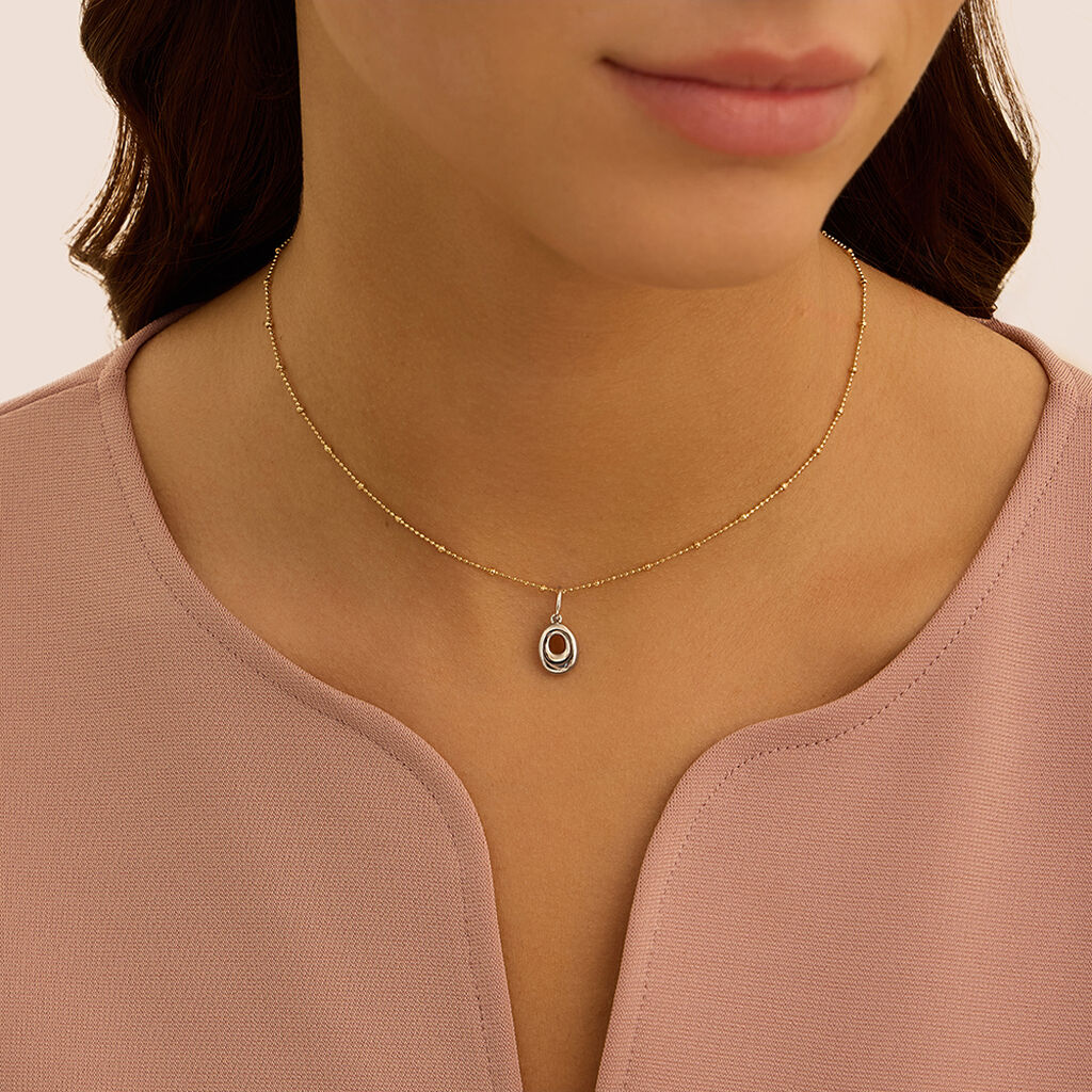 Pendente Love Beats Argento Rodiato