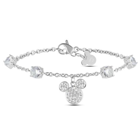 Bracciale Mickey Mouse & Friends Acciaio Cristallo - Bracciali Donna | Stroili