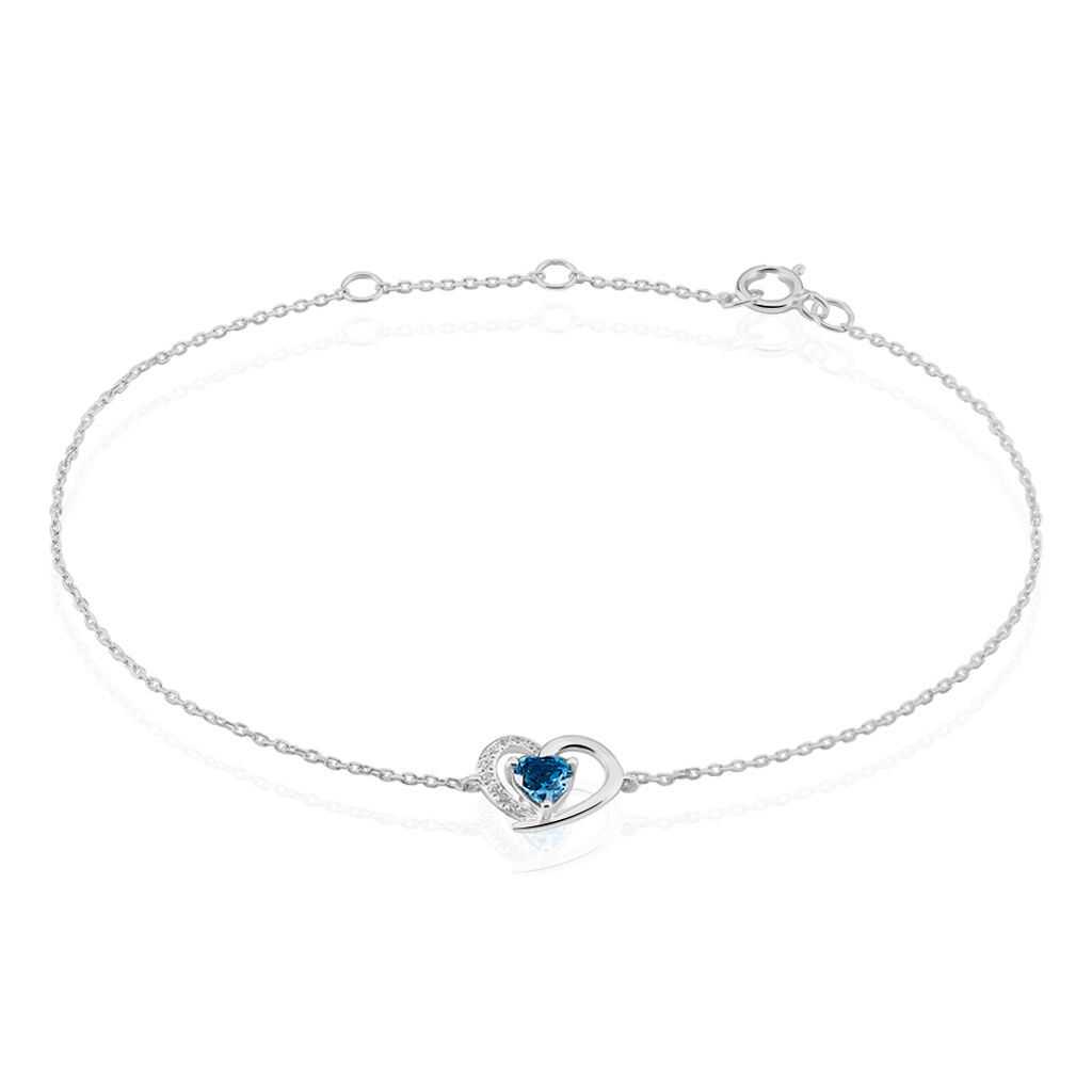 Bracciale Amélie Oro Bianco Topazio Cubic Zirconia