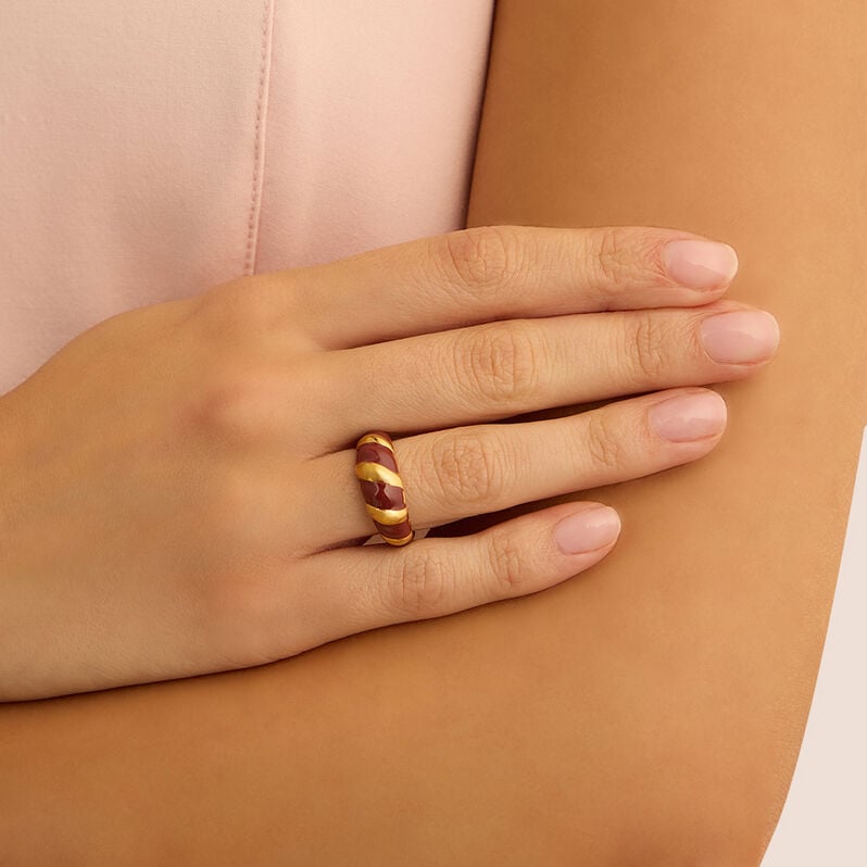 Anello Fascia Radiance Acciaio Dorato - Anelli Donna | Stroili