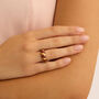 Anello Fascia Radiance Acciaio Dorato
