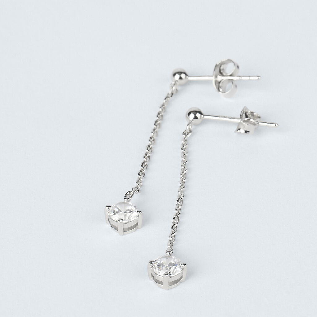 Orecchini Pendenti Punto Luce Silver Elegance Argento Rodiato Cubic Zirconia - Orecchini Pendenti Donna | Stroili