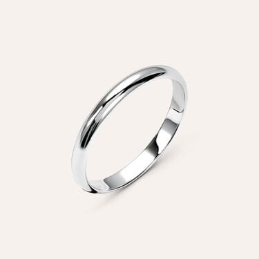 Fede Classica Leggera 2.5 mm Oro Bianco