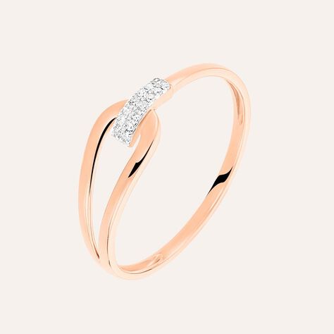 Anello Fantasia Sophia Oro Rosa Diamante - Anelli con Pietre Donna | Stroili