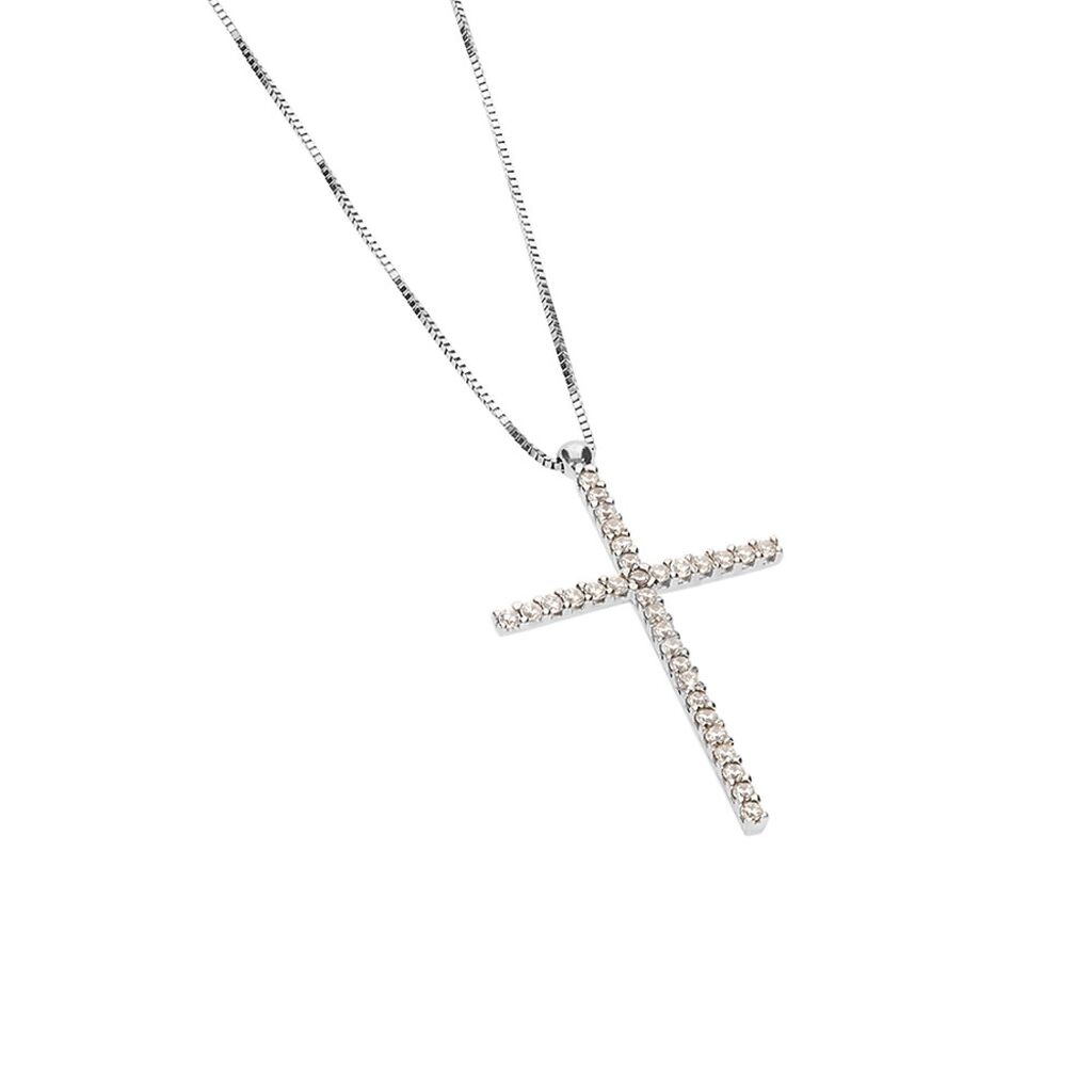Collana Holy Oro Bianco Cubic Zirconia - Collane Donna | Stroili