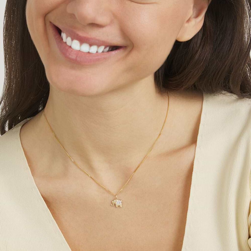 Pendente Poème Oro Giallo Cubic Zirconia - Ciondoli Donna | Stroili