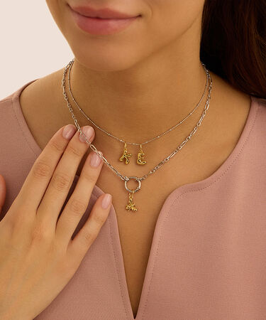 Pendente Love Beats Argento Dorato