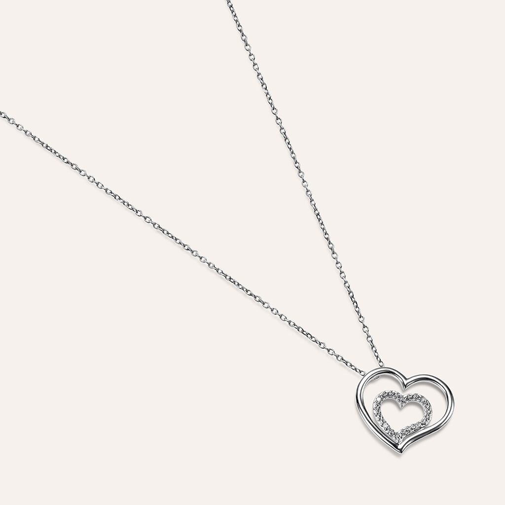 Collana Sophia Oro Bianco Diamante - Collane Donna | Stroili