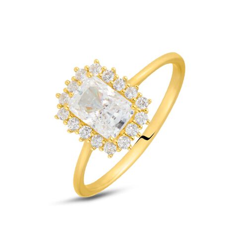 Anello Solitario Claire Oro Giallo Cubic Zirconia - Anelli con Pietre Donna | Stroili