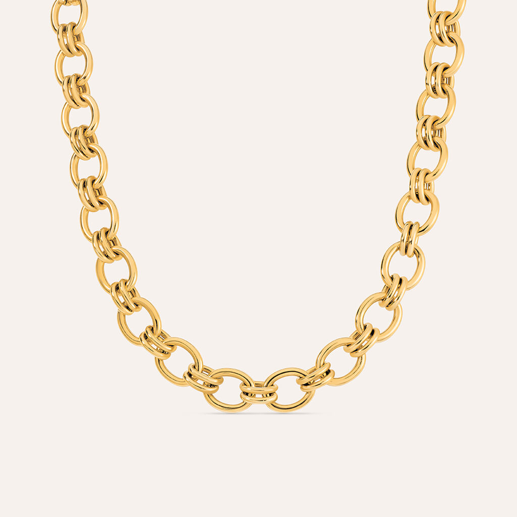 Collana Radiance Acciaio Dorato