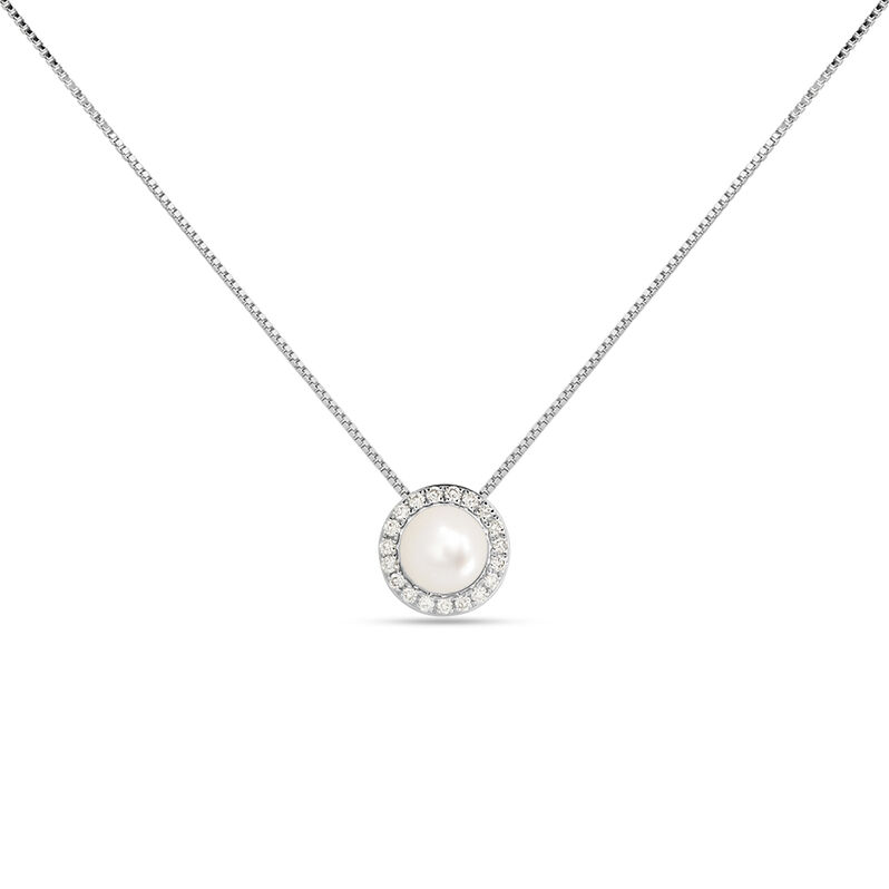 Collana Gabrielle Precious Oro Bianco Perla D'Acqua Dolce Diamante - Collane Donna | Stroili