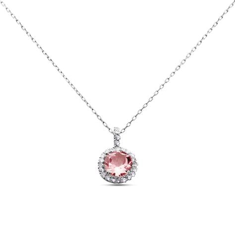 Collana Punto Luce Am&eacute;lie Oro Bianco Topazio Cubic Zirconia - Collane Punto Luce Donna | Stroili