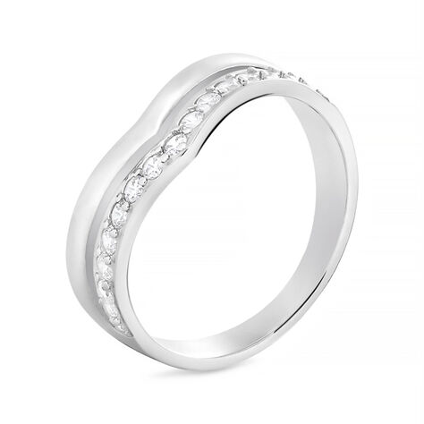 Anello Fascia Silver Shine Argento Rodiato Cubic Zirconia - Anelli con Pietre Donna | Stroili