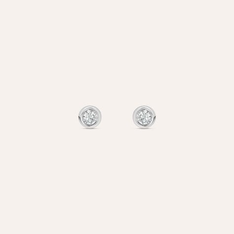 Orecchini Lobo Punto Luce Silver Elegance Argento Rodiato Cubic Zirconia - Orecchini a Lobo Donna | Stroili