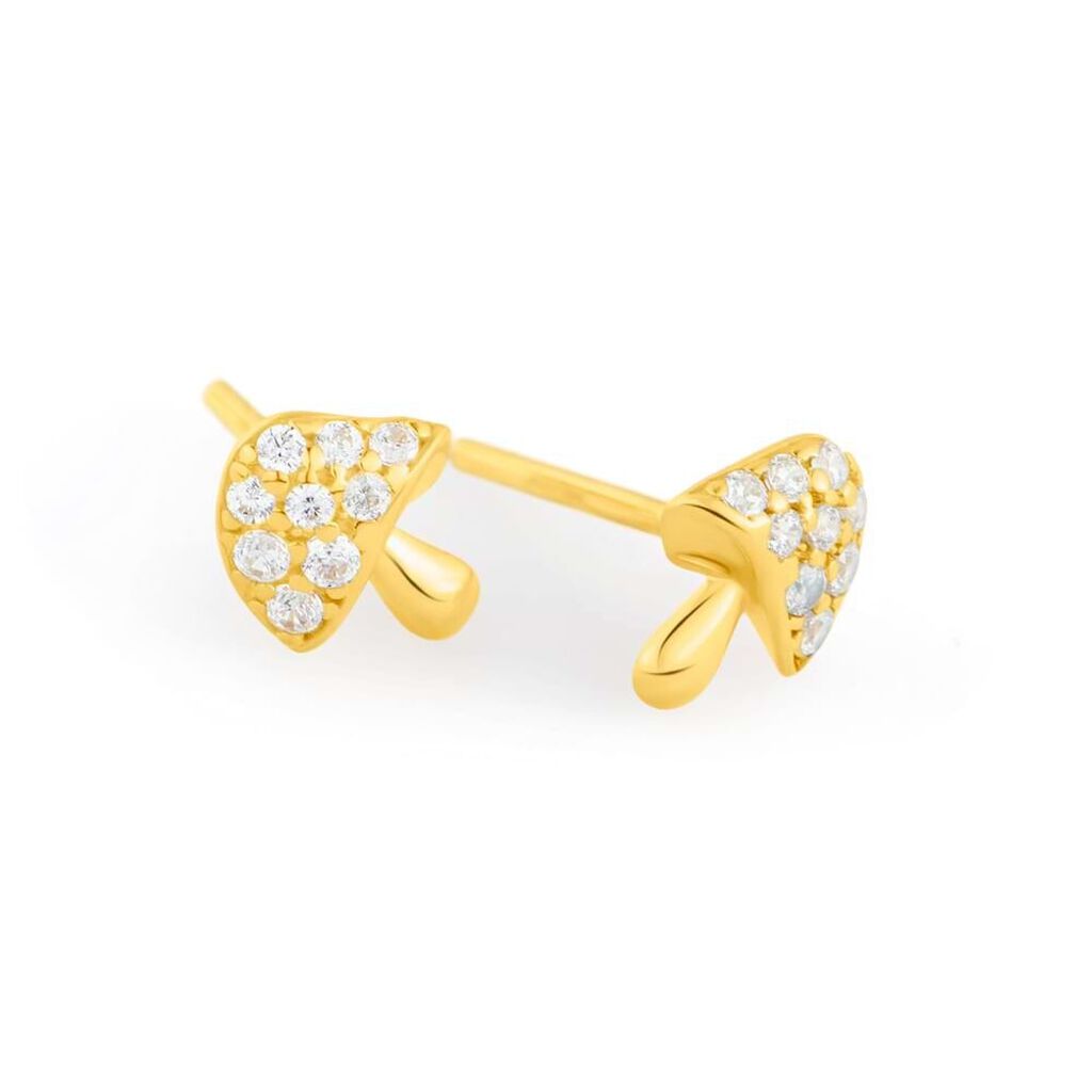 Orecchini Lobo Bon Ton Oro Giallo Cubic Zirconia - Orecchini a Lobo Donna | Stroili