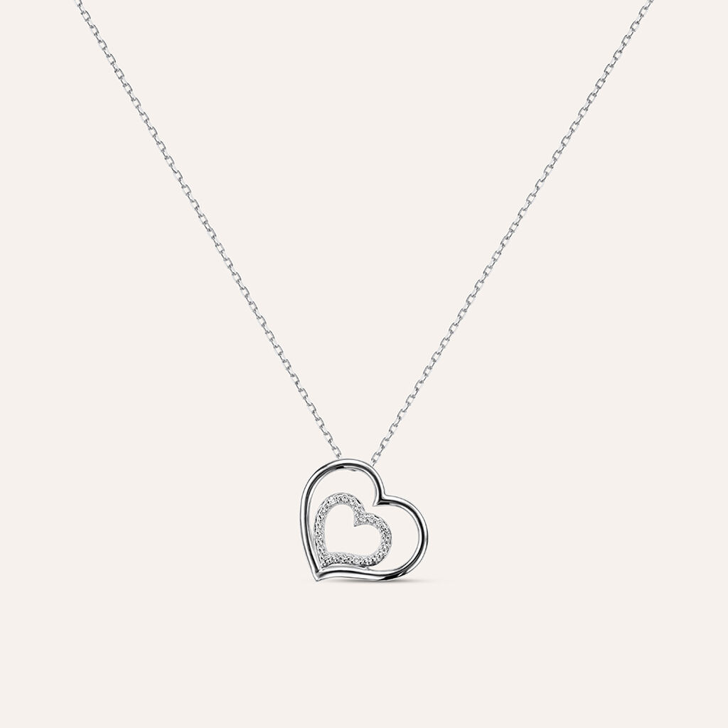 Collana Sophia Oro Bianco Diamante - Collane Donna | Stroili