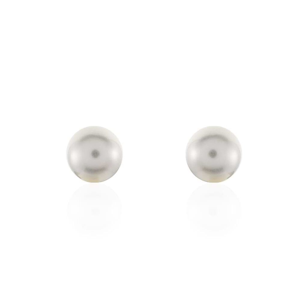 Orecchini Lobo Silver Pearls Argento Rodiato Perla sintentica