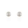 Orecchini Lobo Silver Pearls Argento Rodiato Perla sintentica