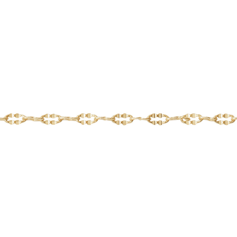 Collana Tata Gisèle – Placcata Oro 18kt, Maglia Rettangolare, 40+5 Cm, In Sacchetto Di Velluto