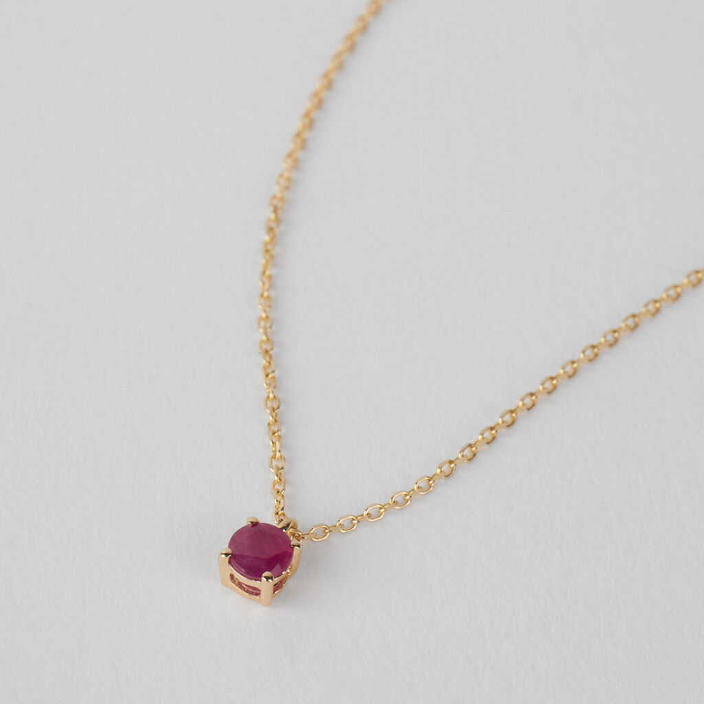Collana Punto Luce Charlotte Oro Giallo Rubino - Collane Punto Luce Donna | Stroili
