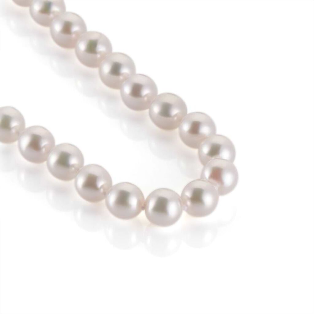 Collana Gabrielle Oro Bianco Perla Akoya - Collane Donna | Stroili