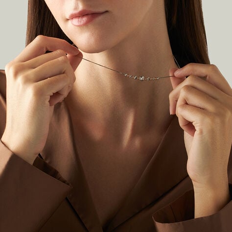 Collana Silver Collection Argento Bicolore Bianco / Rosa - Collane Donna | Stroili