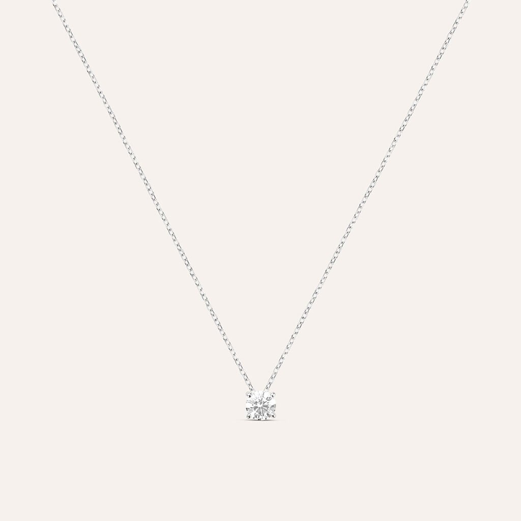 Collana Punto Luce Diamade Oro Bianco Diamante Lab-Grown - Collane Punto Luce Donna | Stroili