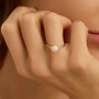 Anello Solitario Gold Pearls Oro Bianco Perla D'Acqua Dolce Diamante