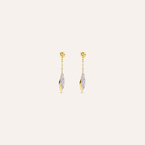 Orecchini Pendenti Crystal Gold Oro Giallo Cristallo - Orecchini Pendenti Donna | Stroili