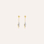 Orecchini Pendenti Crystal Gold Oro Giallo Cristallo